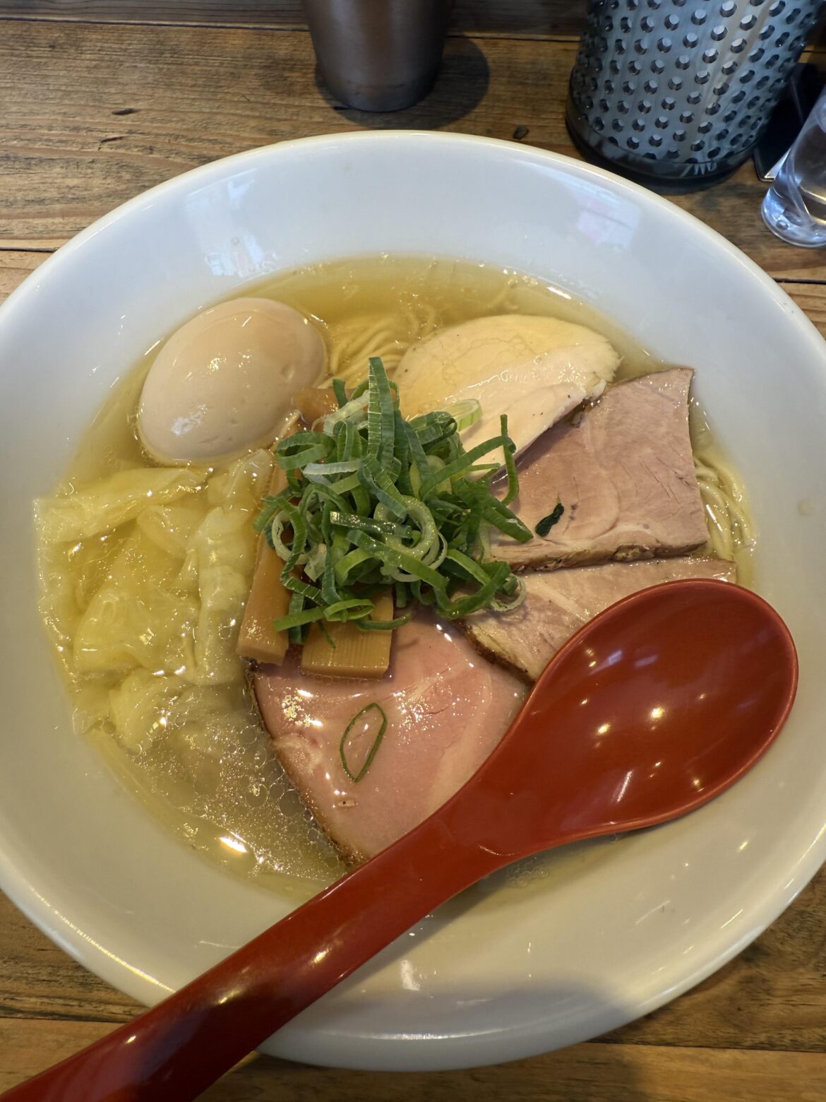 A beautiful bowl at menya sho in shinjuku!