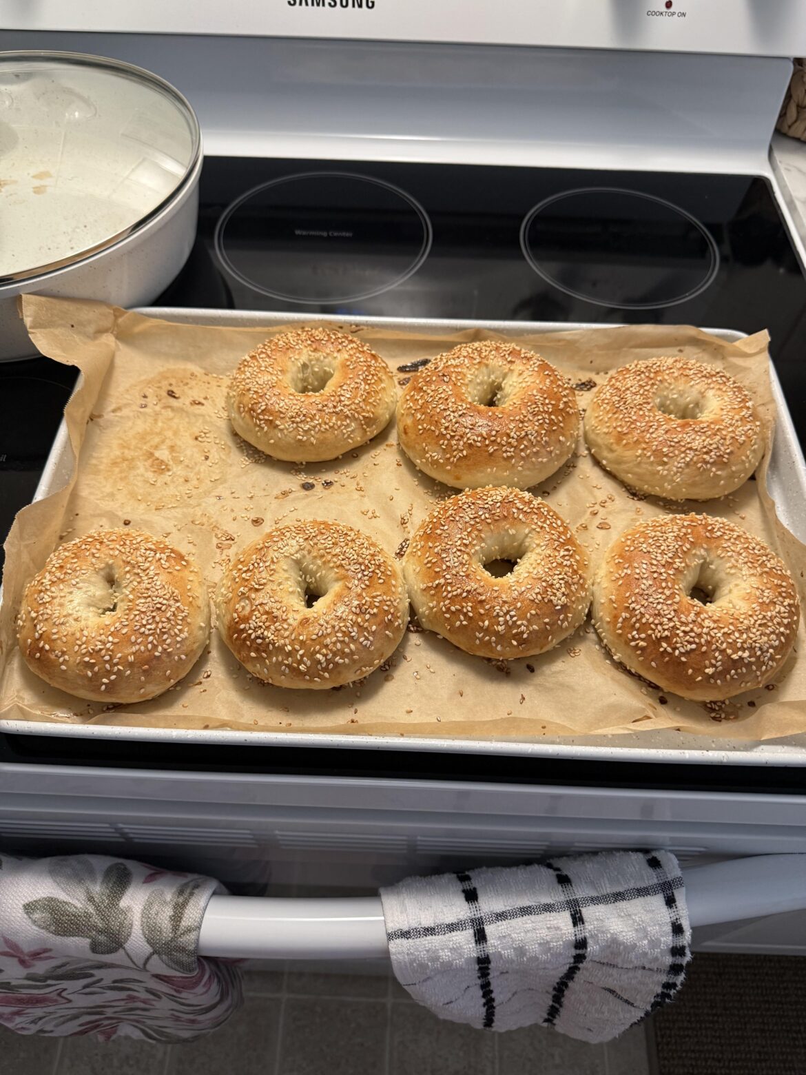 2nd time making bagels. Some holes are tighter than others