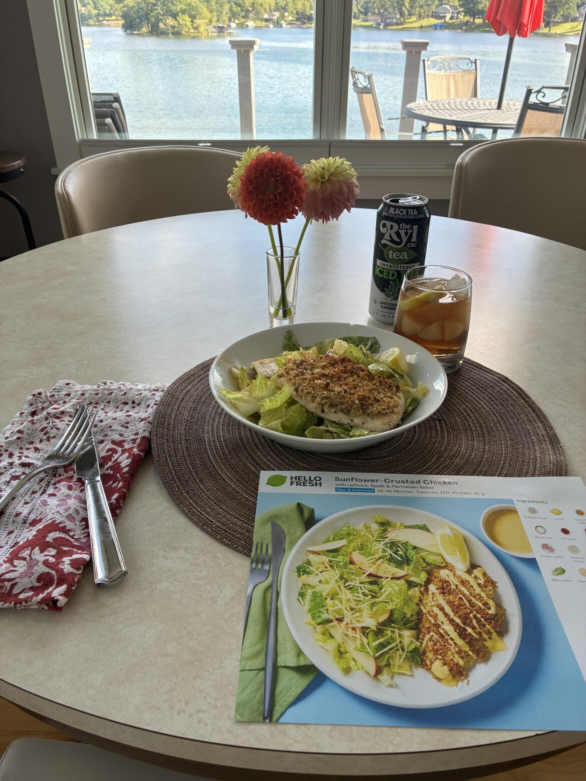 Sunflower-Crusted Chicken with Ryl tea