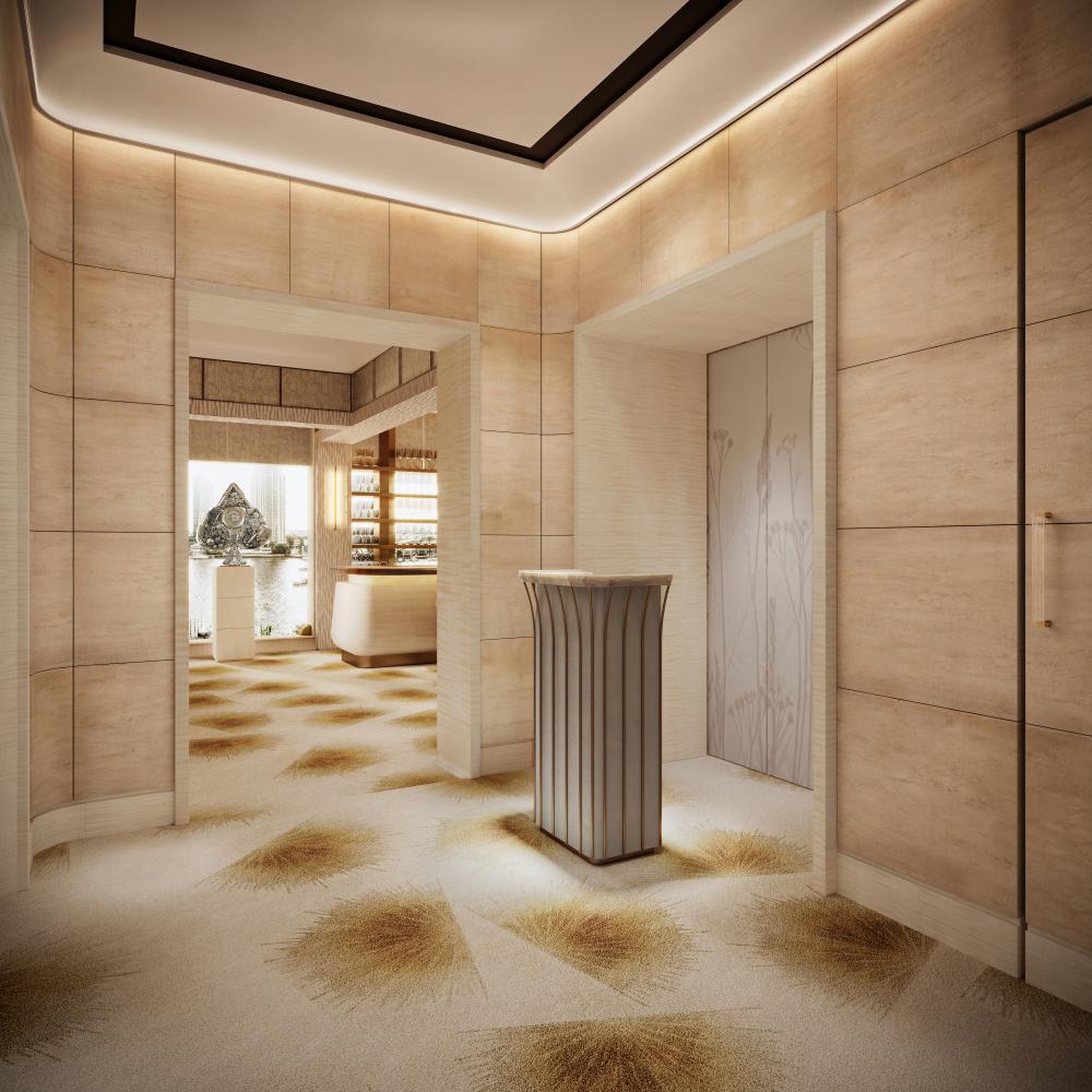 Above  Computer rendering of Anne-Sophie Pic at Le Normandie, which opens next month. Mandarin Oriental Bangkok