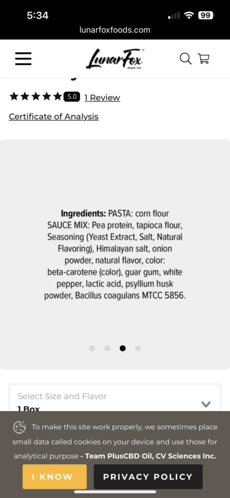 Lunar Fox Foods - Mac