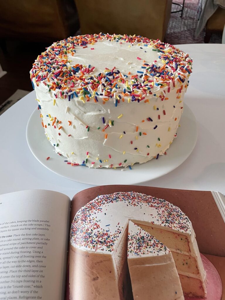 Confetti cake for my husband’s birthday 🥳