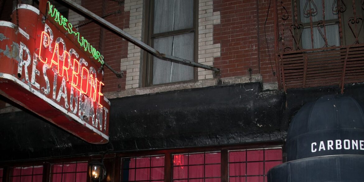 Photo: Crowd of Caviar Delivery Workers Waits Outside NYC's Carbone