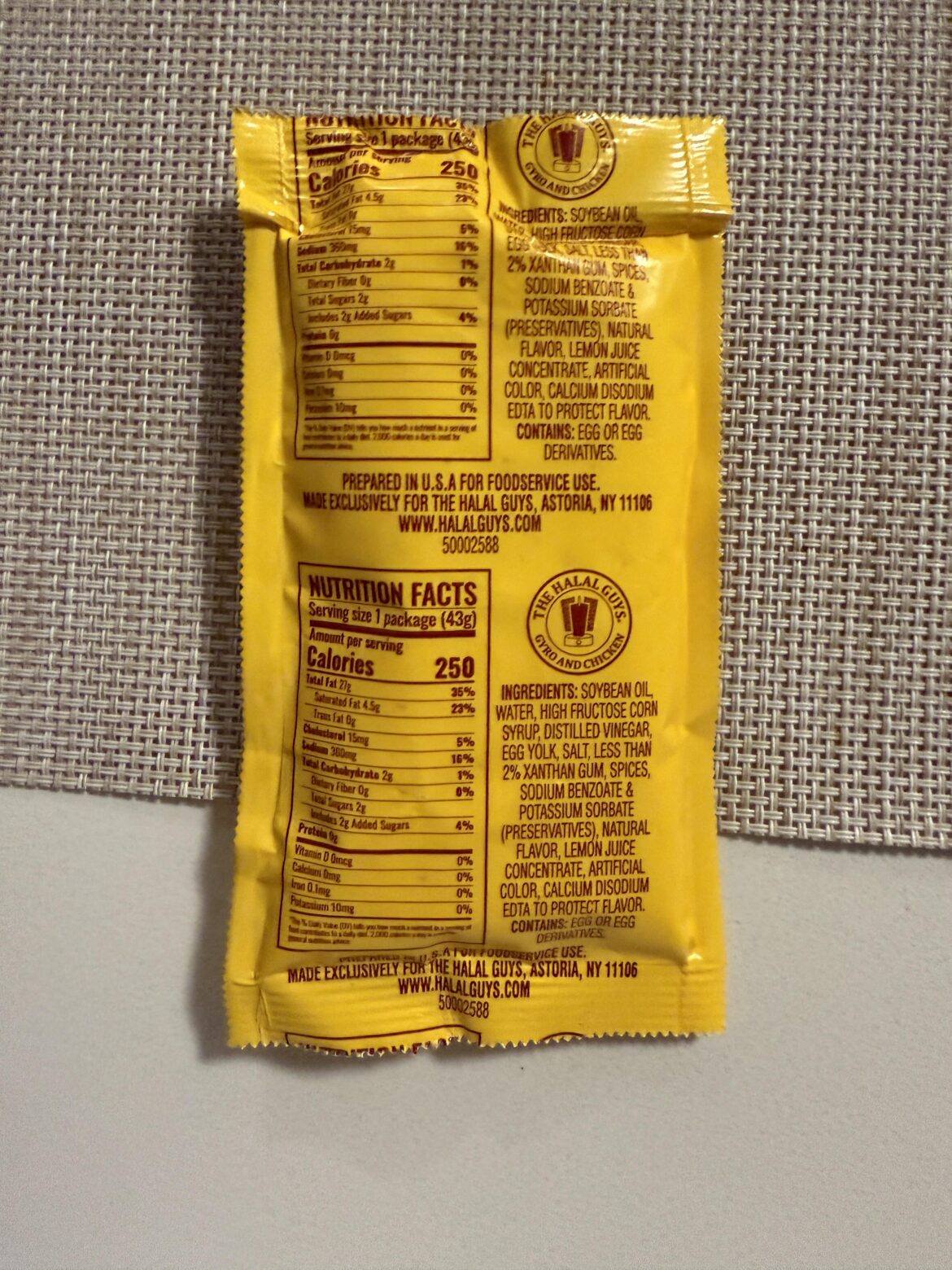 RIP Halal Guys: changed their white sauce formula RIP Halal Guys: changed their white sauce formula