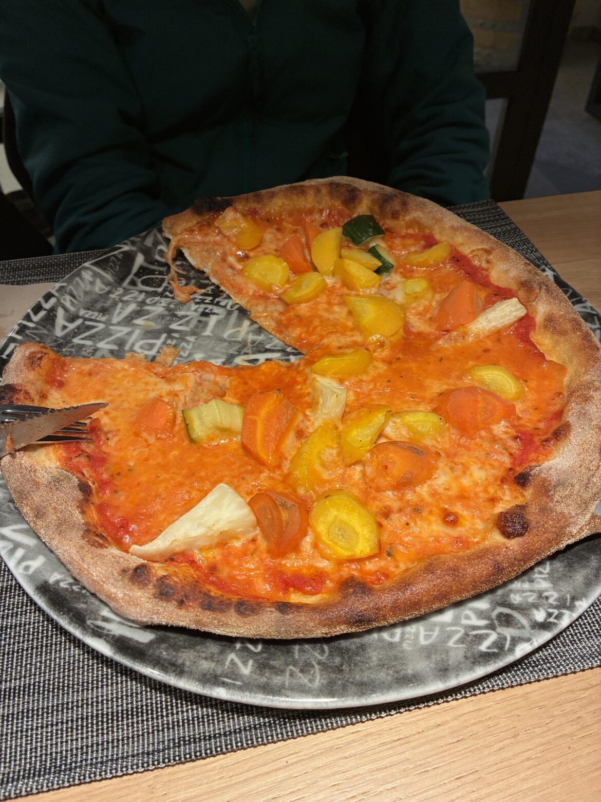 Vegetarian pizza in Switzerland