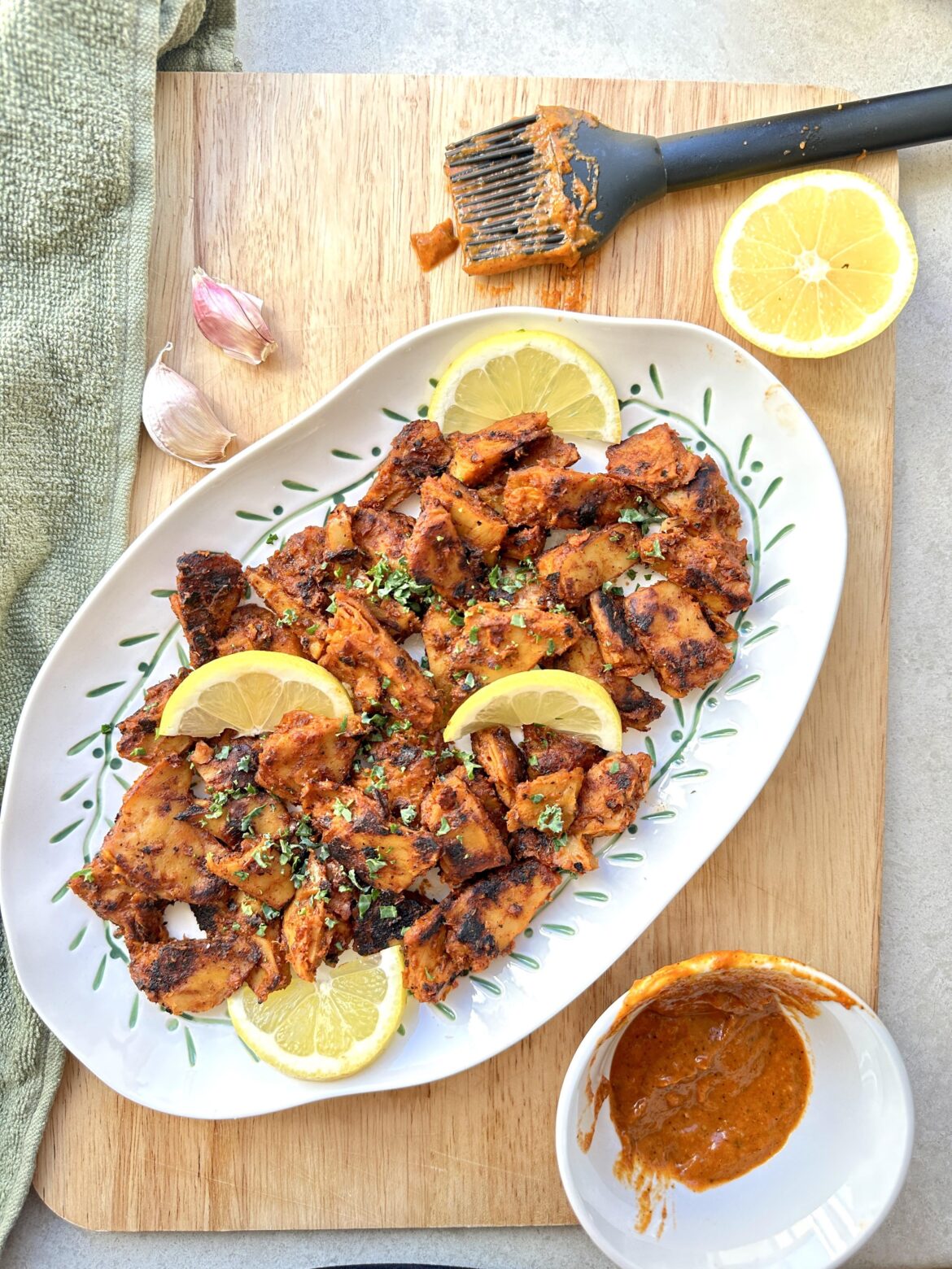 Vegan piri piri chicken
