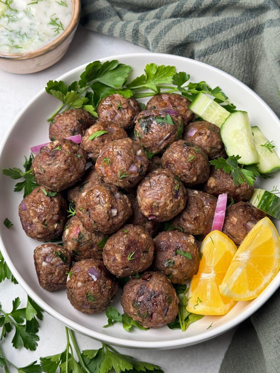 Vegan Greek Meatballs