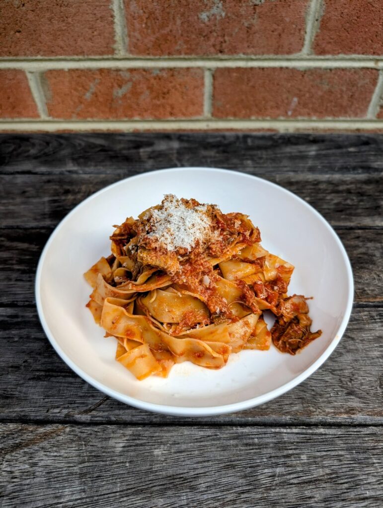 Fresh egg Pappardelle, Duck Ragù