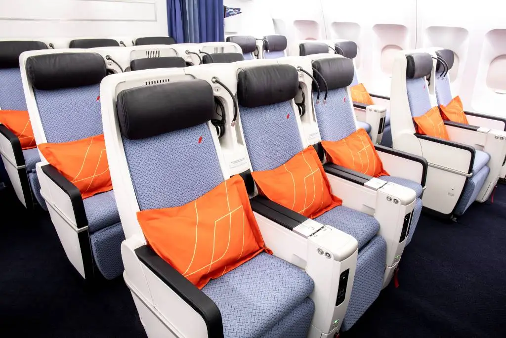 Air France Premium economy seats.