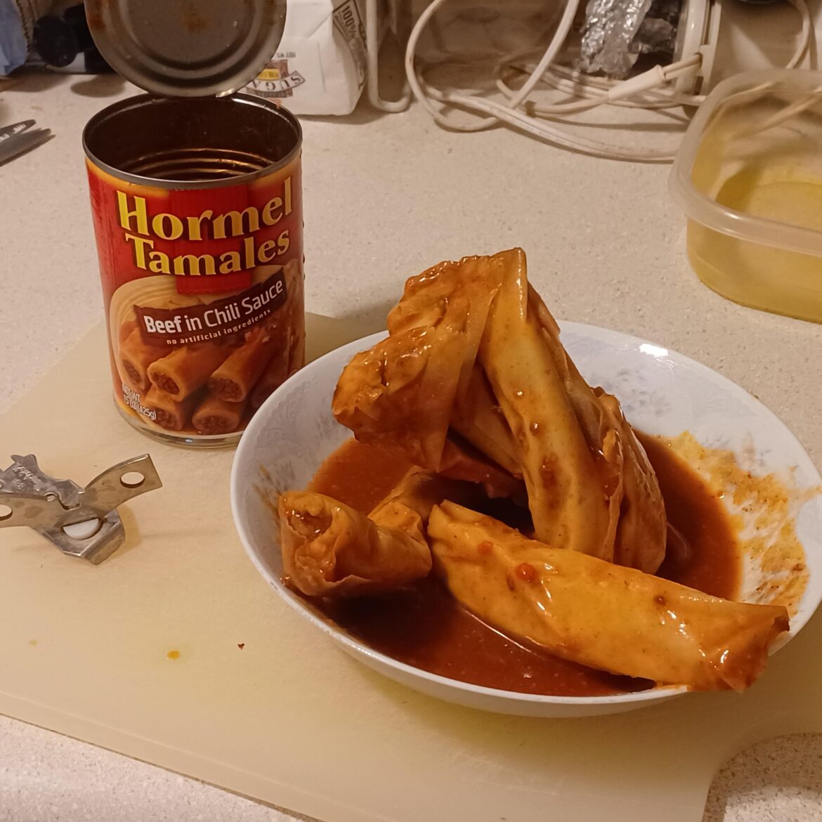 Tamales. In a can.