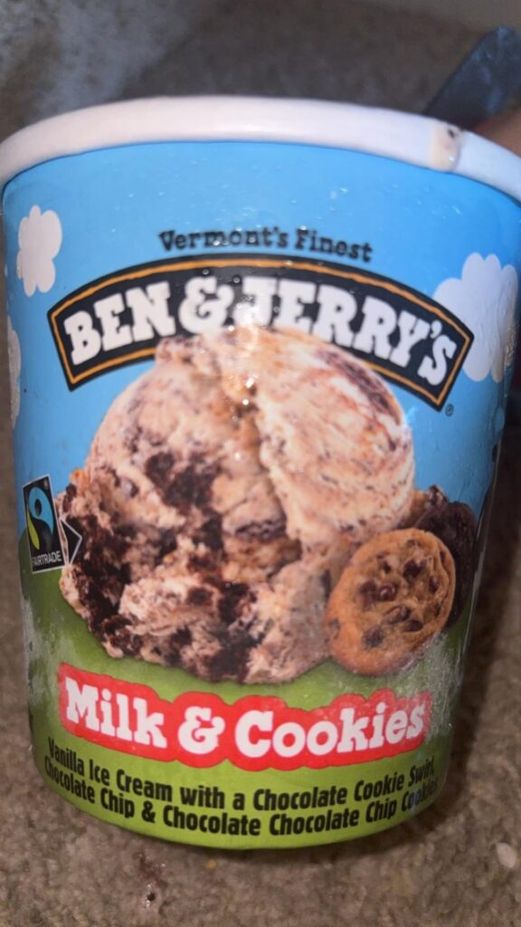 thank you to all on this sub who recommended ben and jerry’s milk and cookies