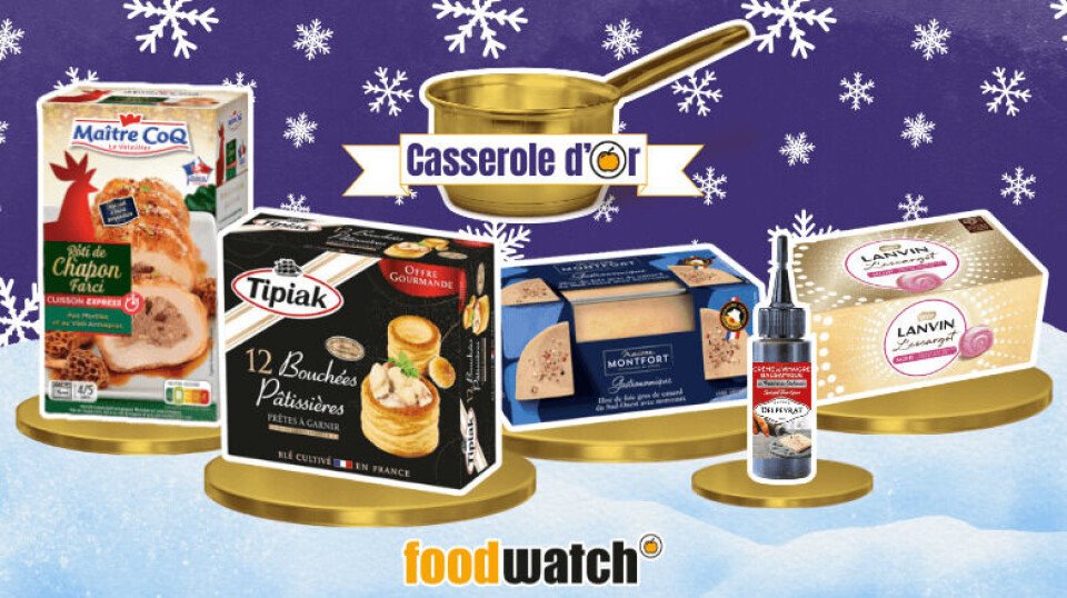 A view of the Casserole d'Or imagery with the shortlisted five products