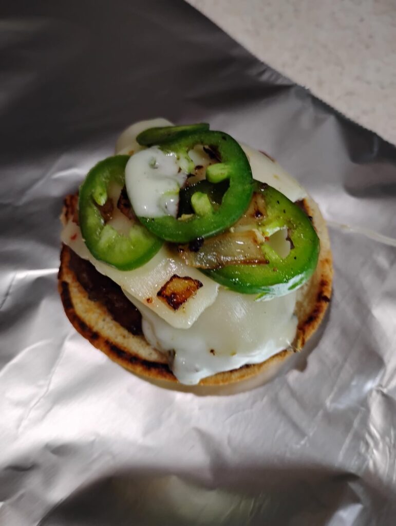 Jalapeno cheeseburger