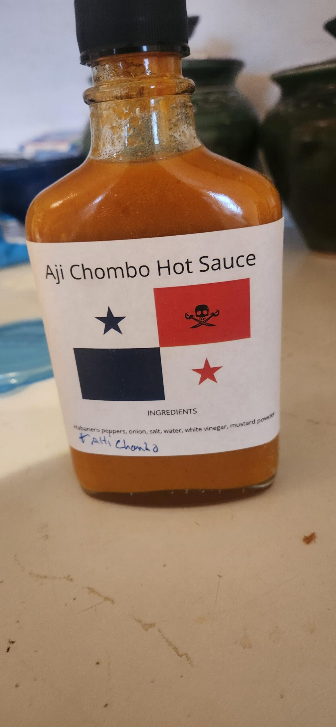 My homemade ahi chombo. I am Panamanian and this is our local sauce