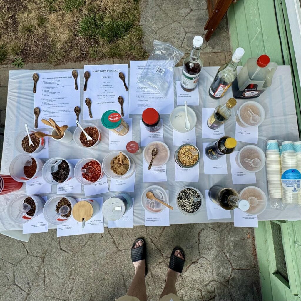 DIY Chili Crisp Bar was a huge success!