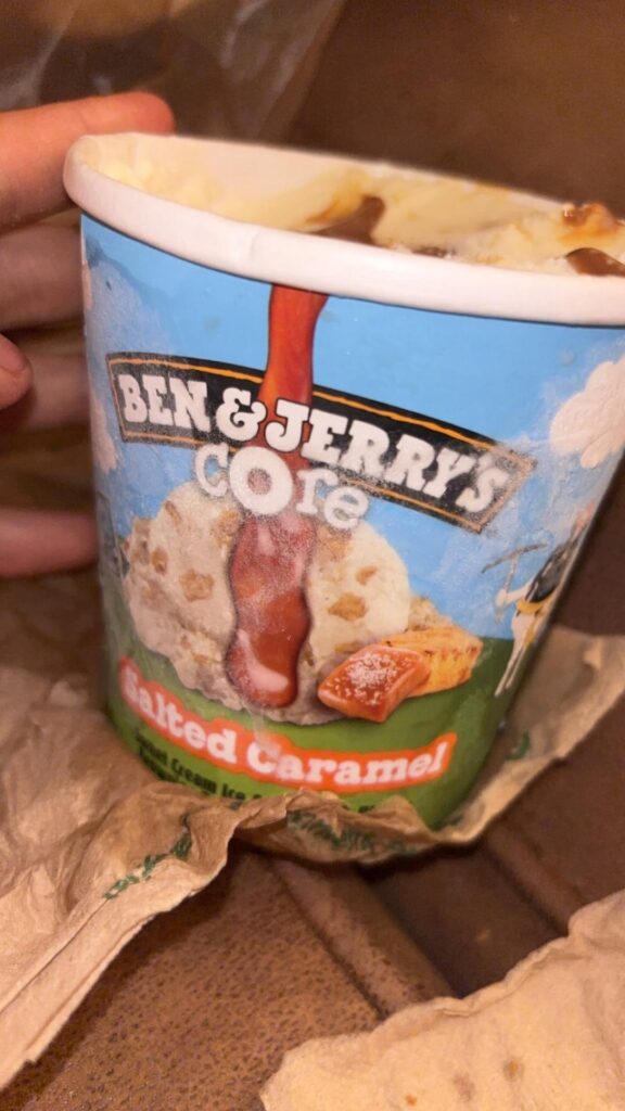 Two of the best caramel ice creams.