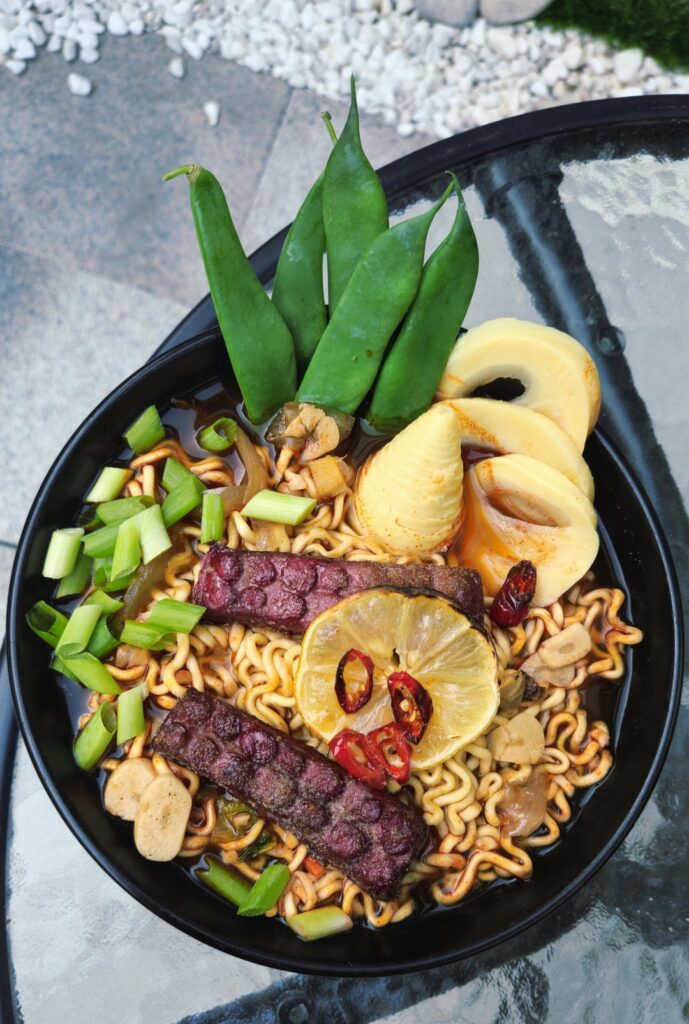 My Daughter was 13 yesterday, and she requested Octopus Ramen for her meal.