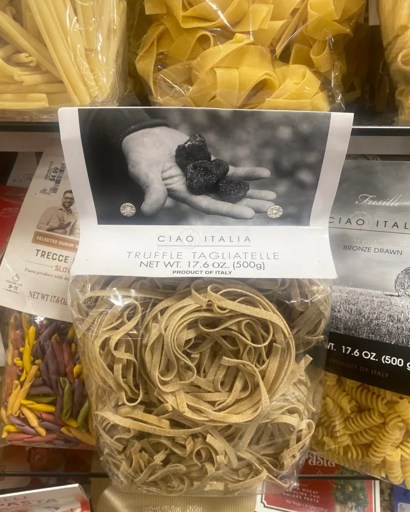 Ciao Italia Truffle Tagliatelle on shelf at Marshalls