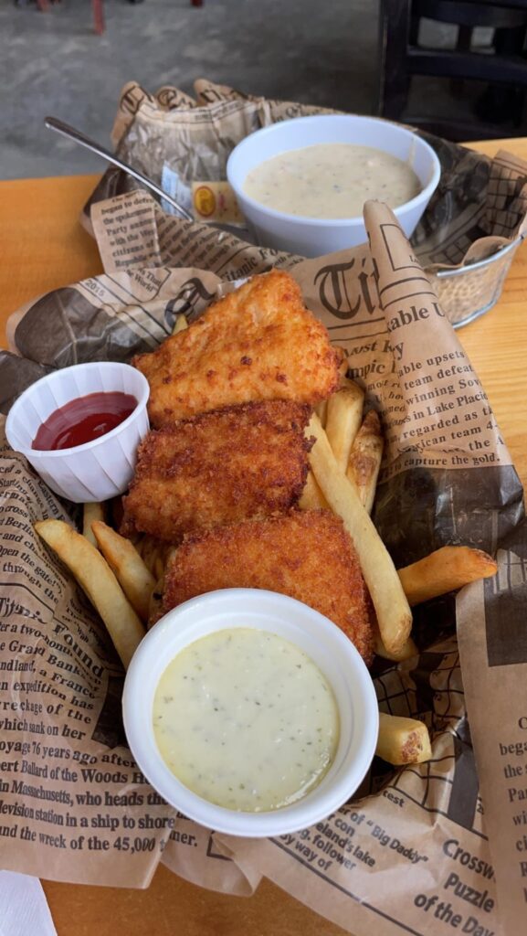 Fish and chips from Alaska trip