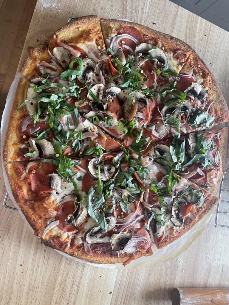 500 cals, 71g Protein Pizza!