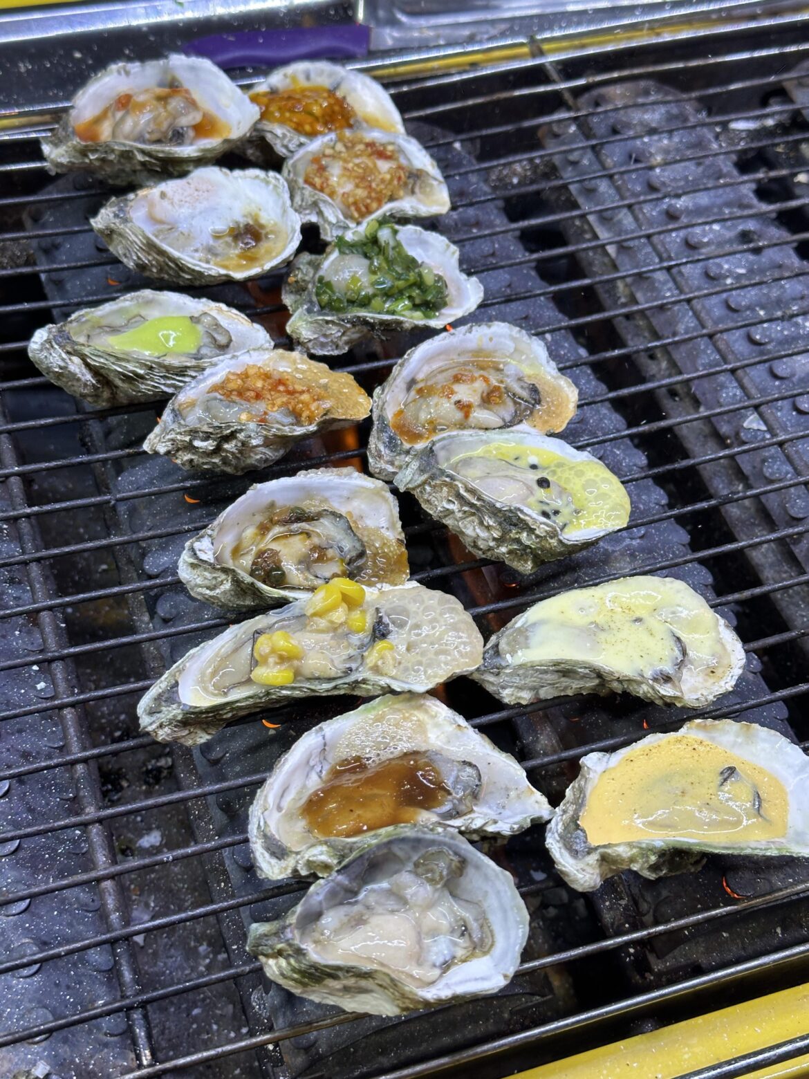 I love grilled oysters