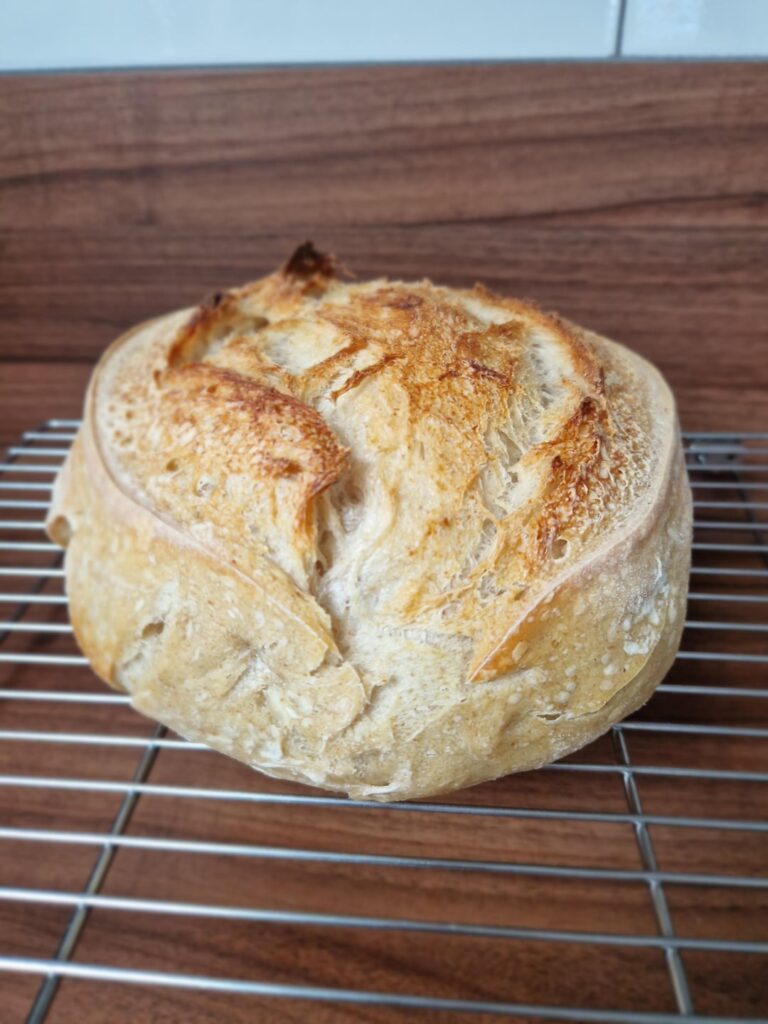 First loaf with brand new starter!