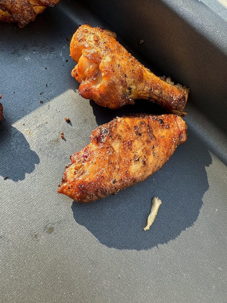 Grilled wings for the first time yesterday