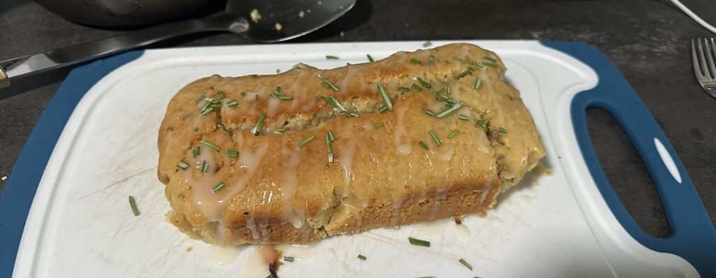 Not pretty, but I got a ribbon at the work bake off today.