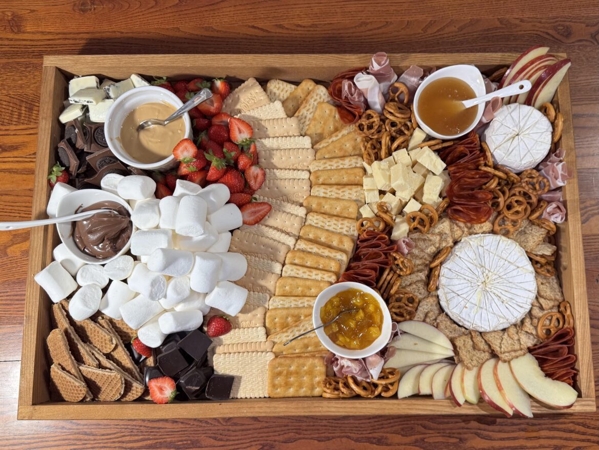 Hear me out: half sweet-half savoury s’mores board