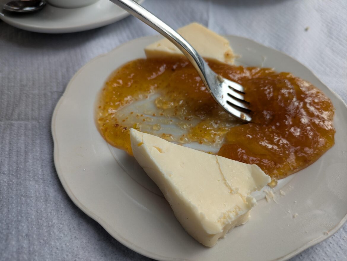 What is this sweet cheese-butter in Albania?