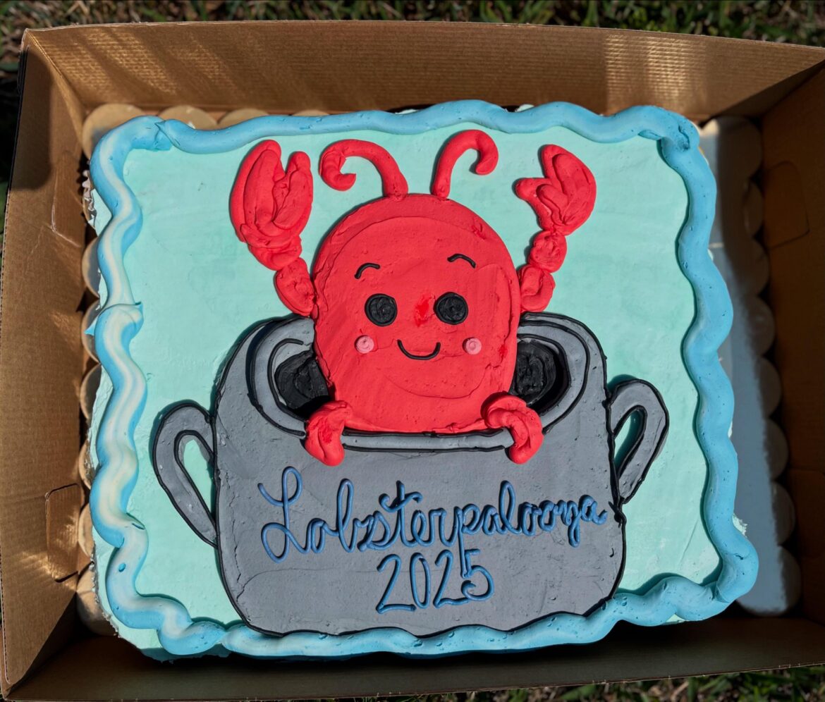 My friends family had a lobster fest! Here’s the mascot this year