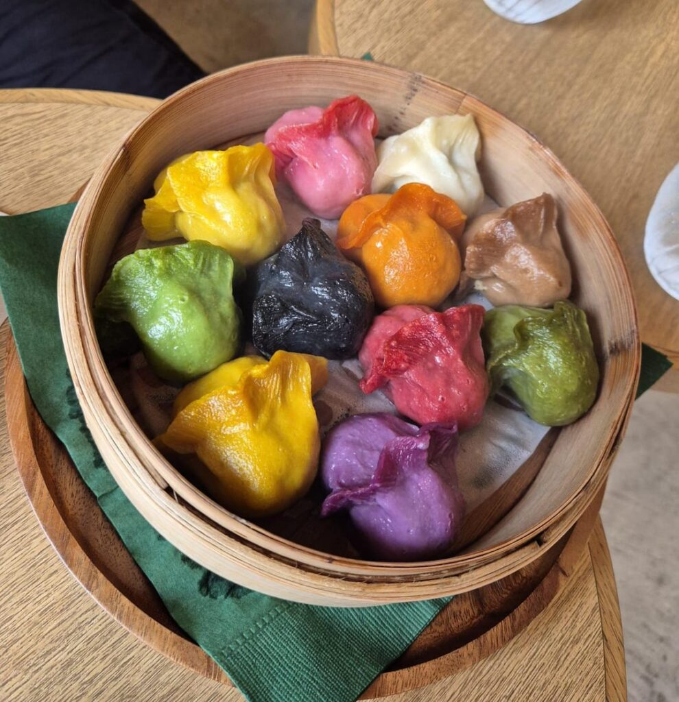 Rainbow Gyoza from Vegan Gyoza, Taito City.