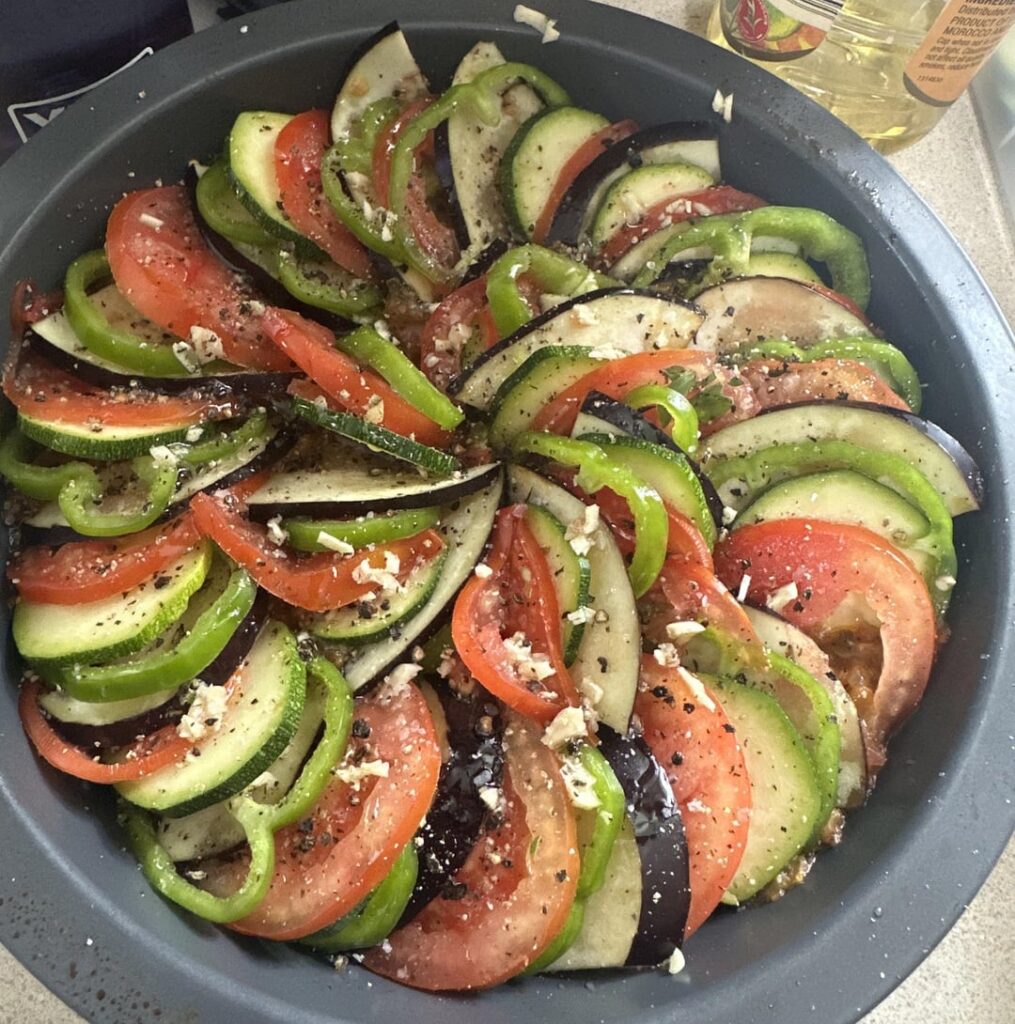 I made ratatouille for the first time from a harvest.