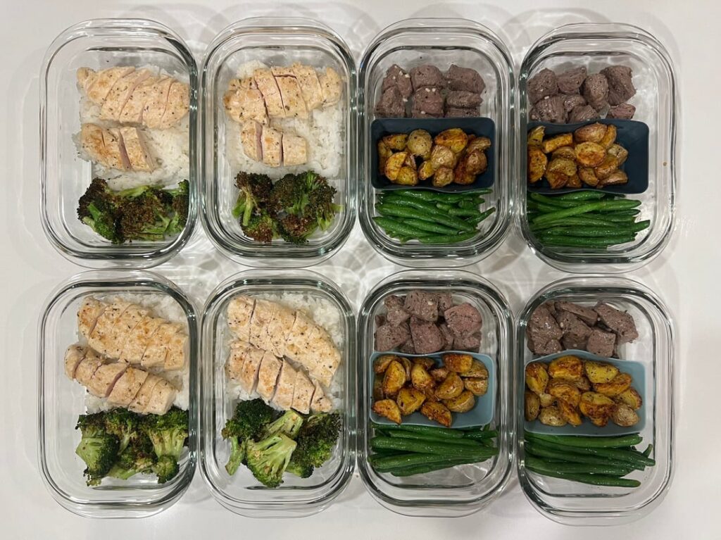 Meal Prep Saturday! Lunches for my husband & I for Half the Week!