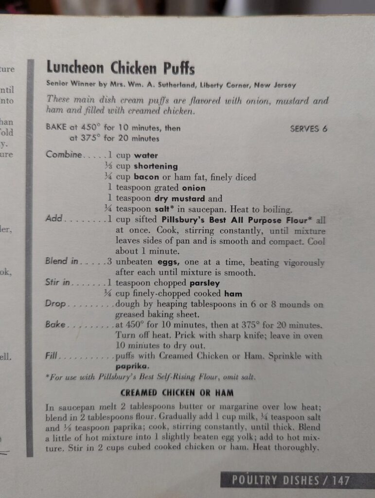 Luncheon Chicken Puffs