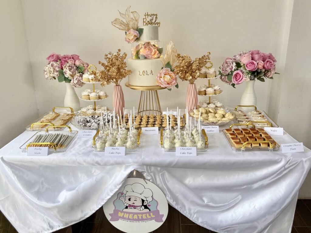 Chocolate Cake and Dessert Table