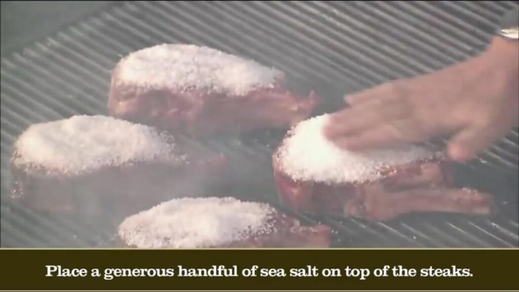 The right amount of salt for steaks?