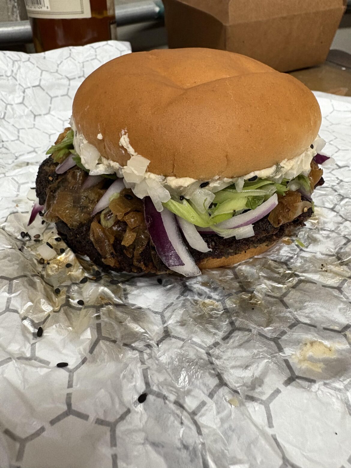 My man makes me this burger at work every day