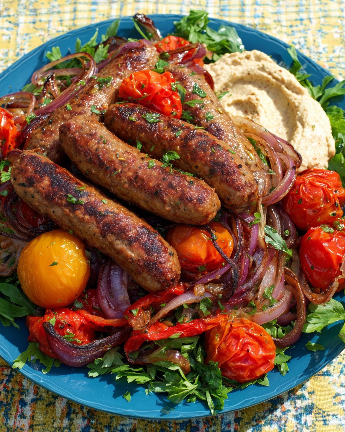 Lebanese Style Kofta Sausage Salad