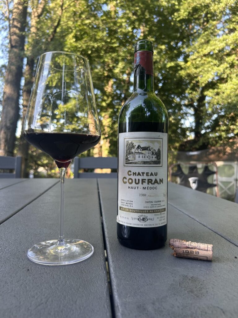 1988 Chateau Coufran. Well I opened it…