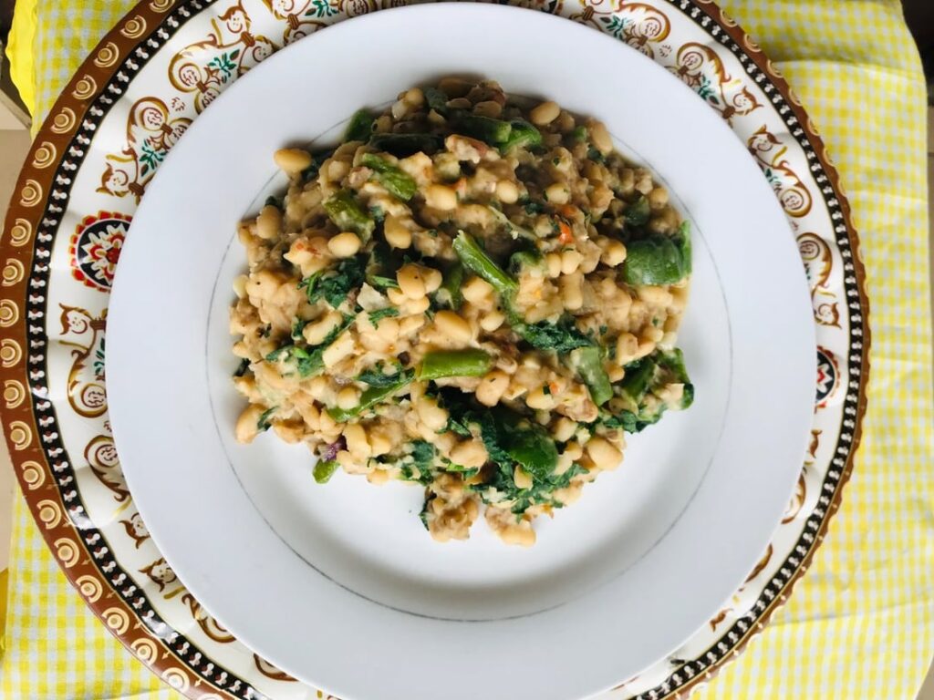 Beans with Veggies: Tasty, Nutritious, and Proteinous. A Recipe from Nigeria
