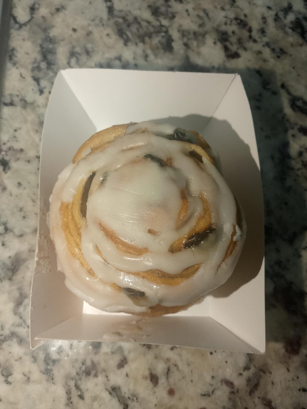 Cinnamon Roll bought in a local bakery in San Pedro Sula Honduras. Perfect midnight snack!