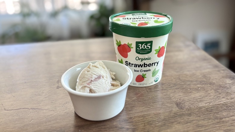 5 Whole Foods Market Organic Strawberry Ice Cream