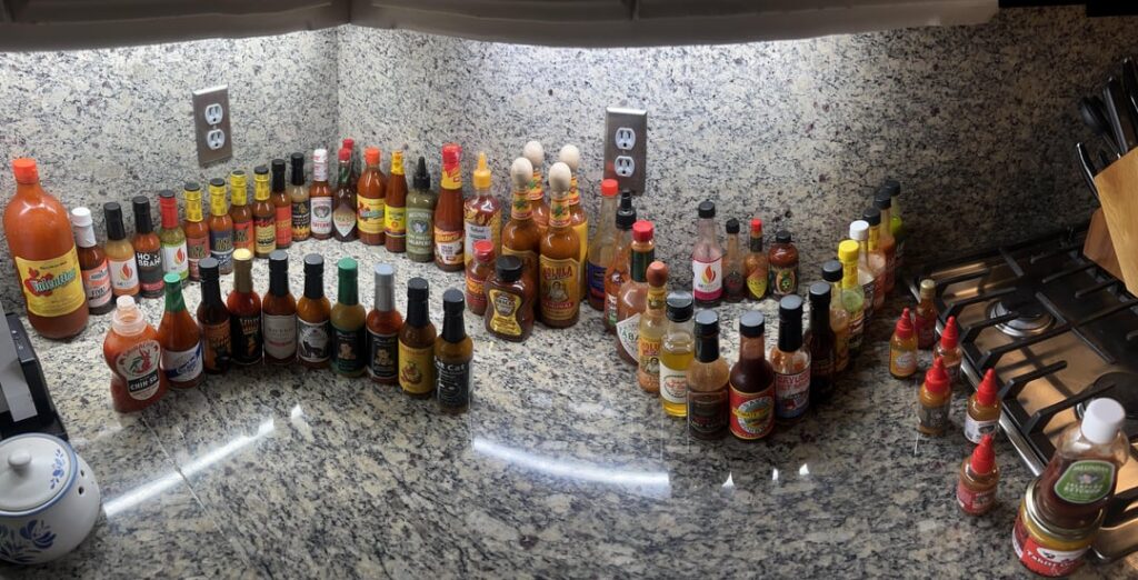 I sure hope any future partner of mine don't mind hot sauce too much...