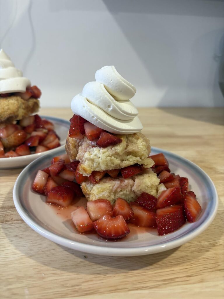 Strawberry shortcake all from scratch