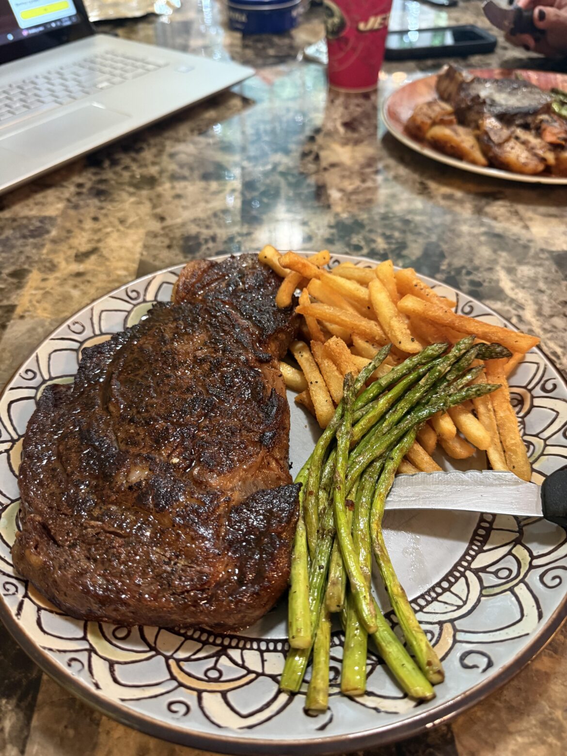 [homemade] steak dinner this evening