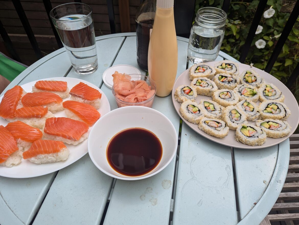 My first attempt at homemade sushi