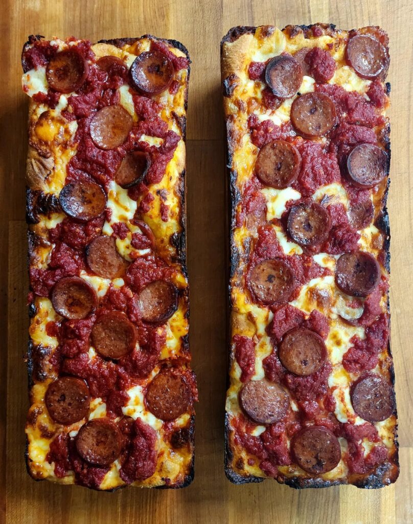 Loaf Pan Pizzas [homemade]