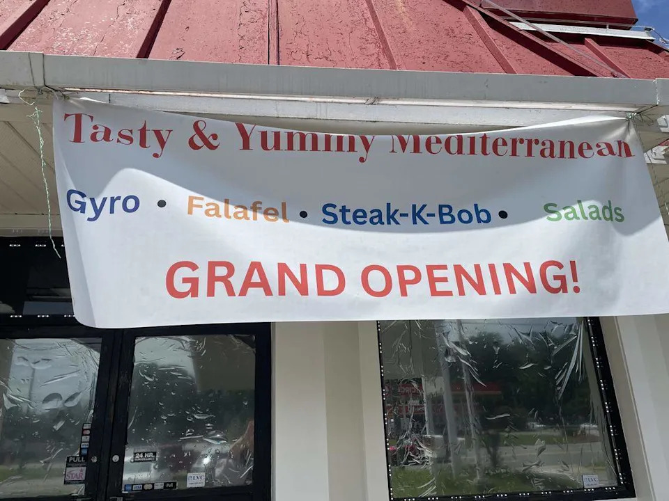 The grand opening for Tasty & Yummy Mediterranean Grill, a new restaurant in Warner Robins, has been pushed back due to an unexpected delay in the in issuance of the business license, owners said. The new grand opening date is expected to be announced on the restaurant’s Facebook page.