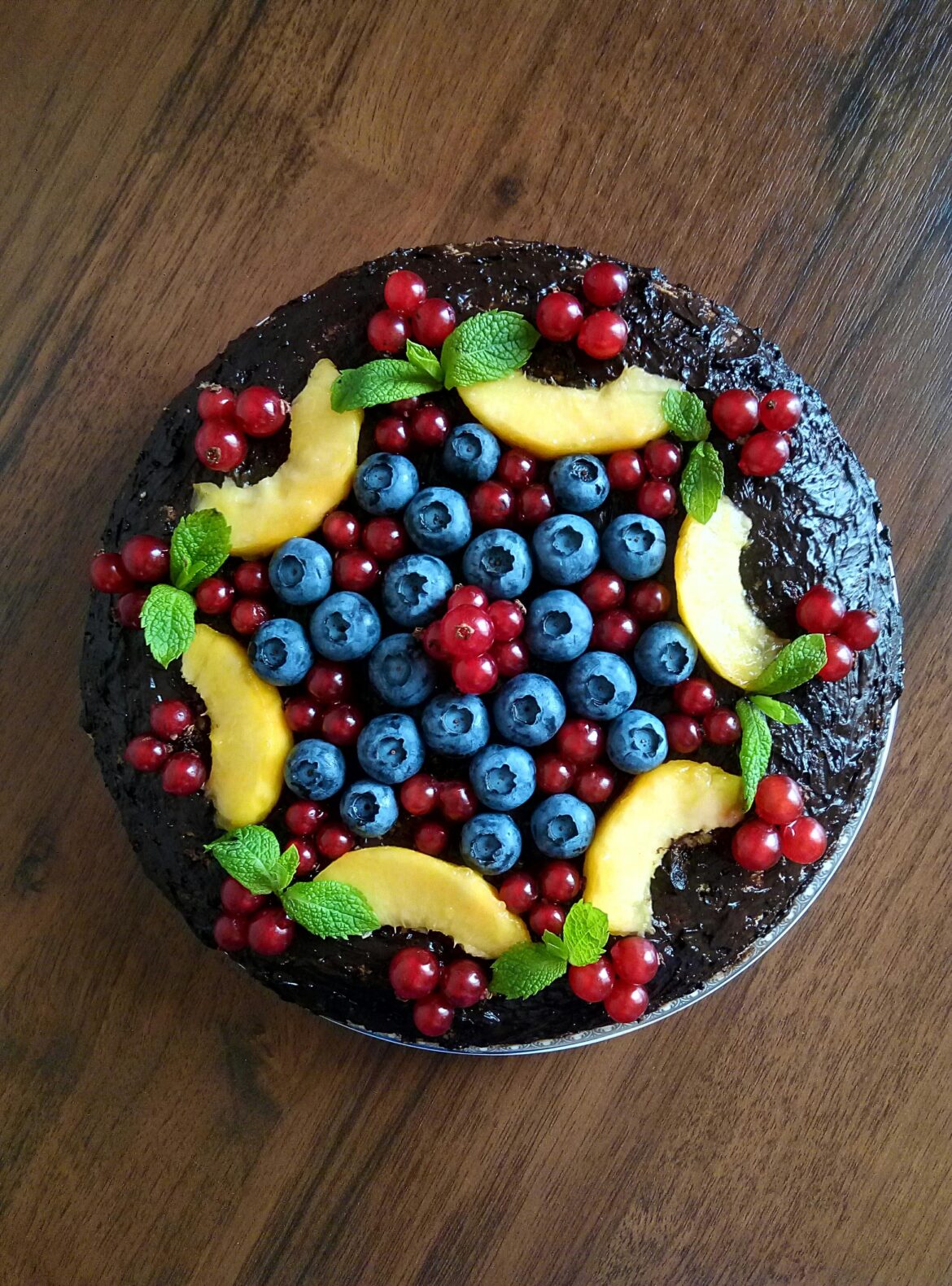 I wanted to decorate my cheesecake in an unusual way. Here's what I came up with...